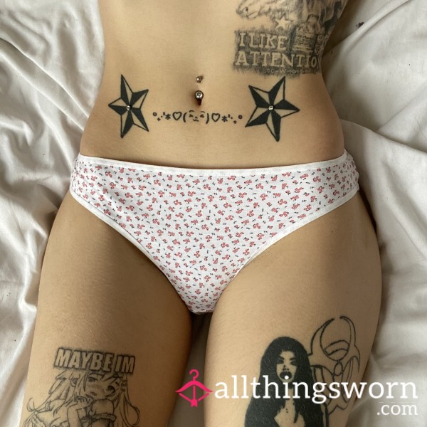 White Flor*l Panties🌸