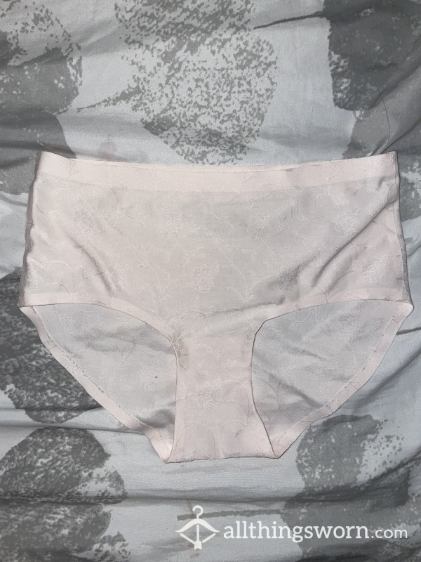 White Flor*l Print Panties