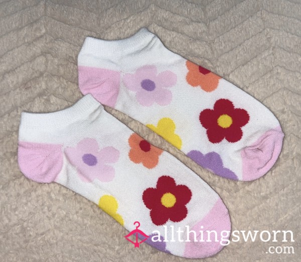 White Flower Socks