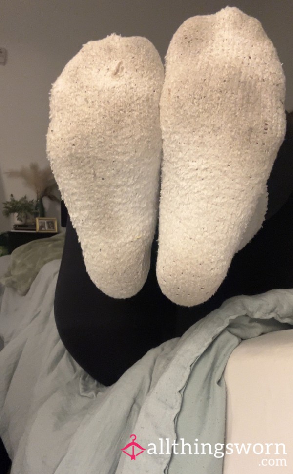 White Fluffy Socks