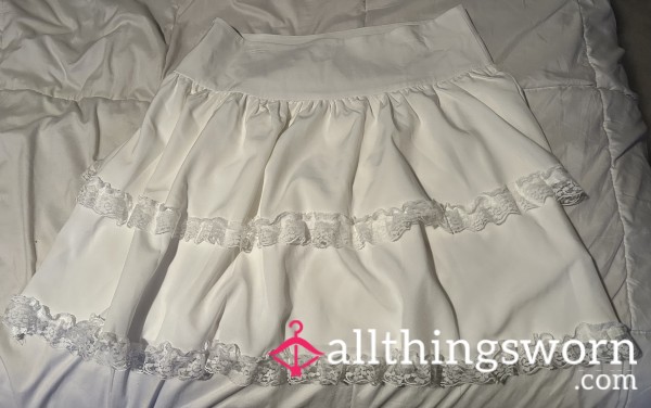 White Frilly Skirt