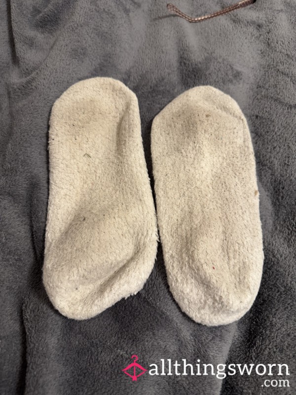 White Fuzzy Socks