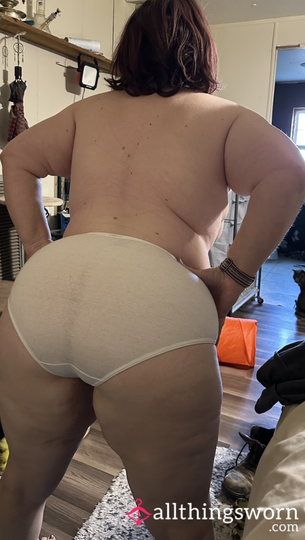 Cla**ic Comfort: My White Granny Panties For Sale