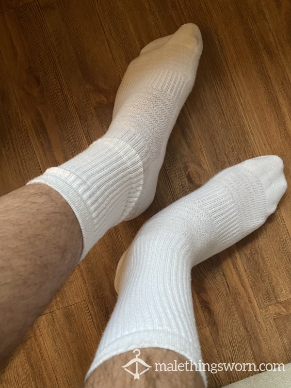 White Gym Socks Worn Multiple Times