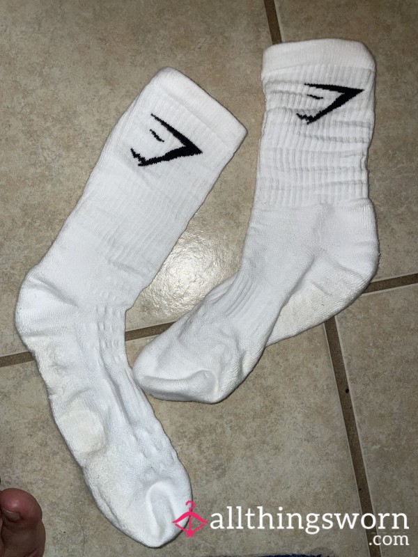 White GymShark Socks