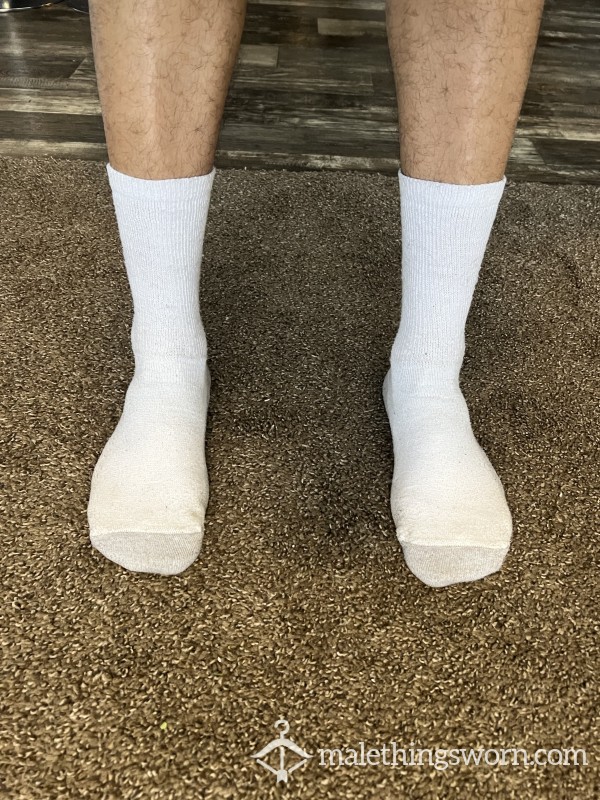 White Hanes Socks