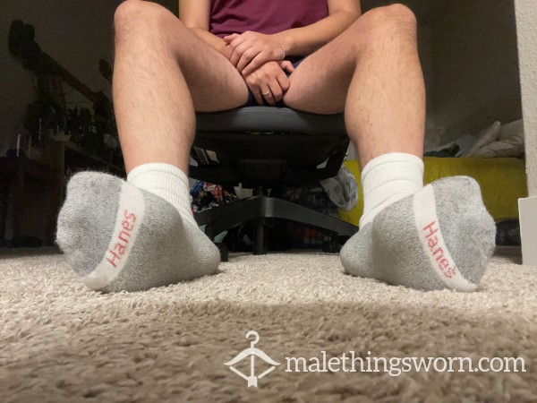 White Hanes Socks