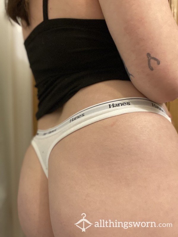 White Hanes Thong 🤍