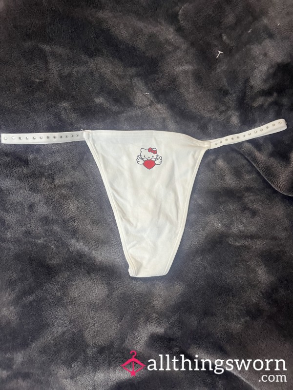 White Hello Kitty Thong