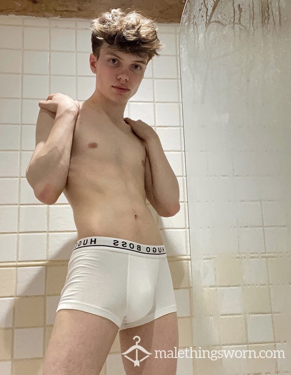 White Hugo Boss Boxers