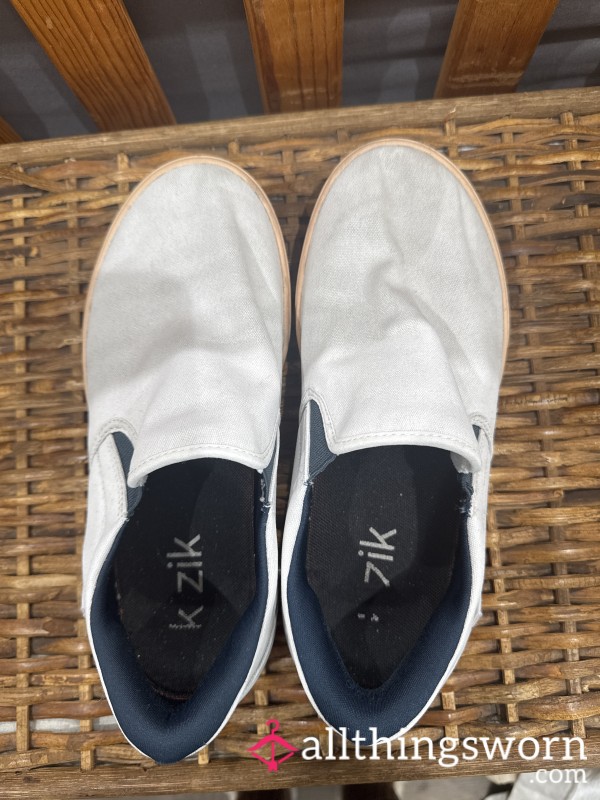 White Kizik Shoes Used