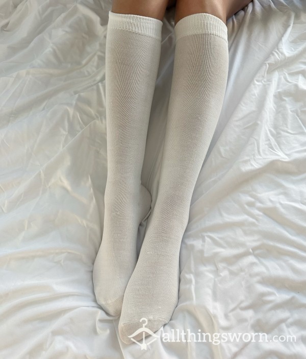 White Knee High Socks🐇