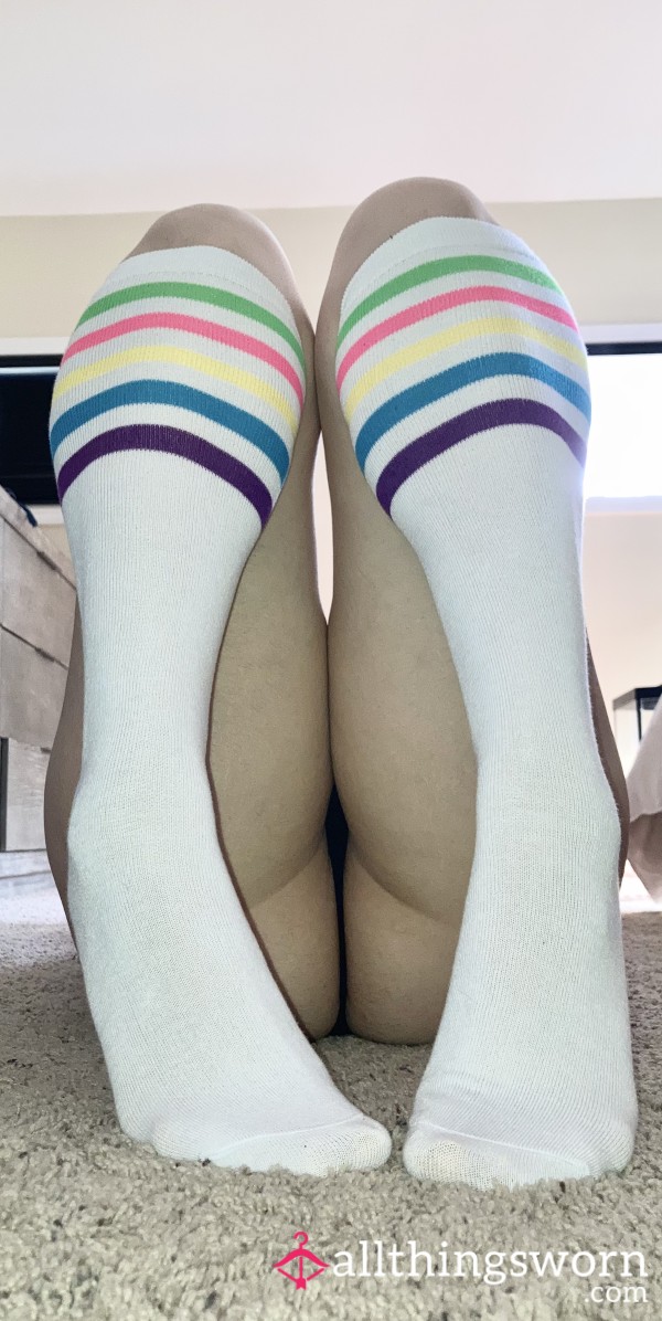 White Knee High Socks