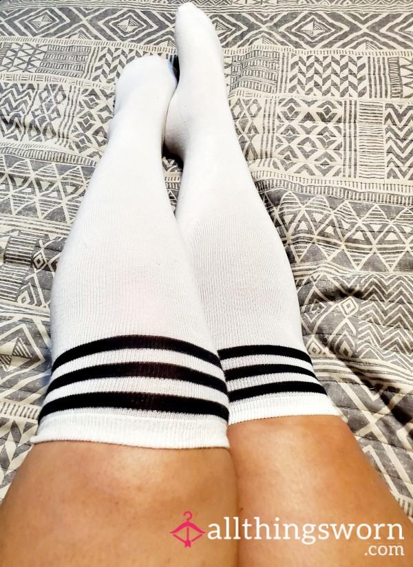 White Knee-High Socks