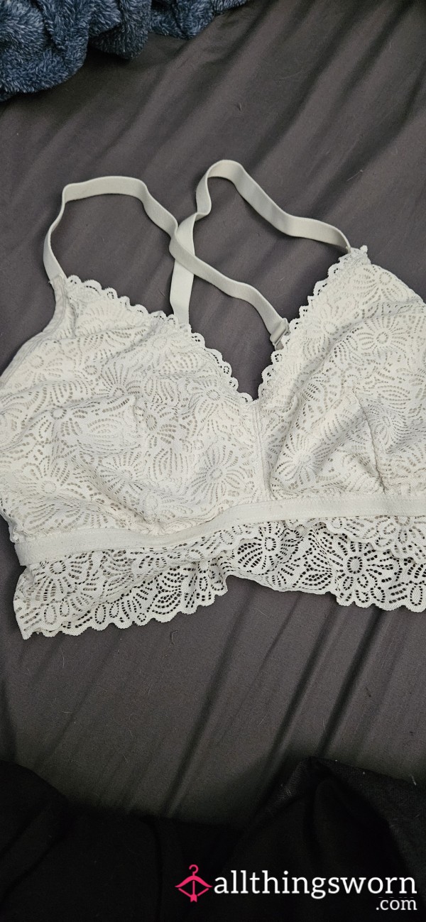 White Lace Bra