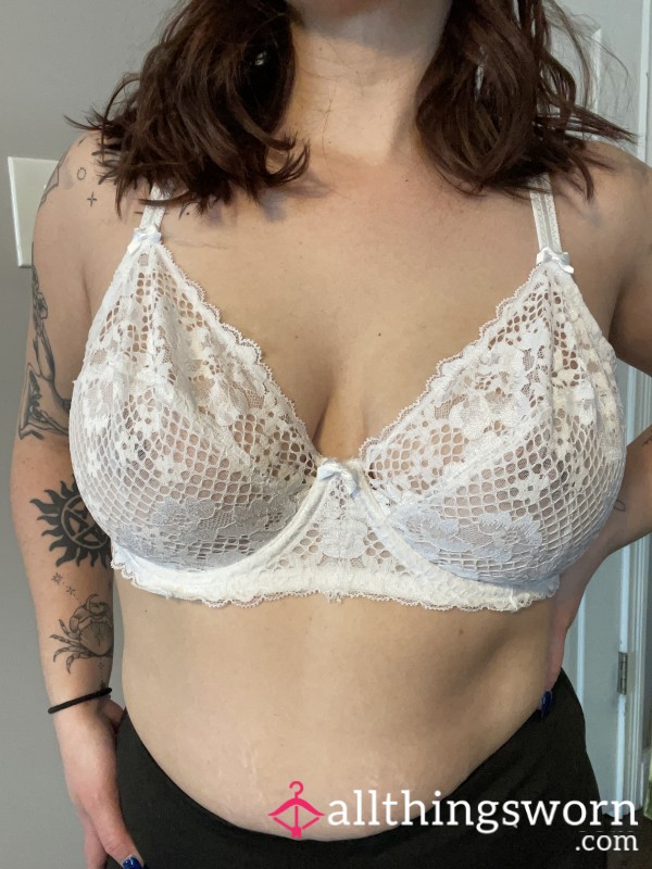 White Lace Bra