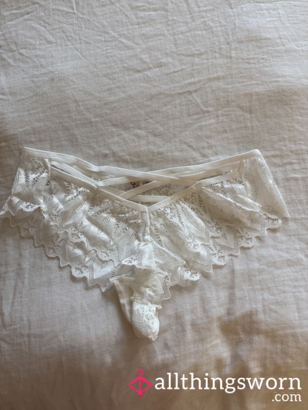 White Lace Cheeky Panties