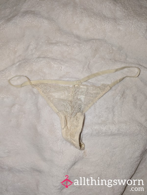 White Lace G-string