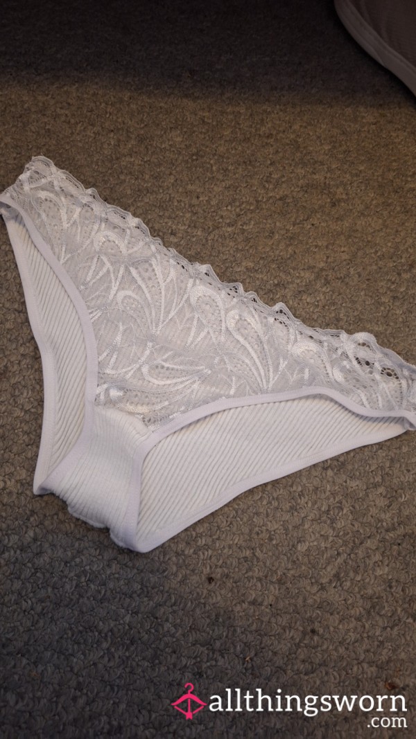 White Lace Panties Fresh On Today