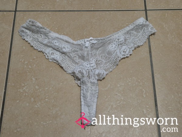 White Lace S**y Thong