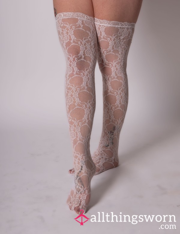 ✨White Lace Thigh High Stockings ✨