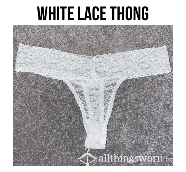 White Lace Thong🤍