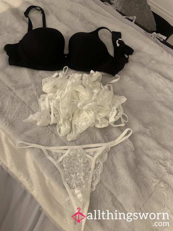 White Lace Thong Bundle Or Separate