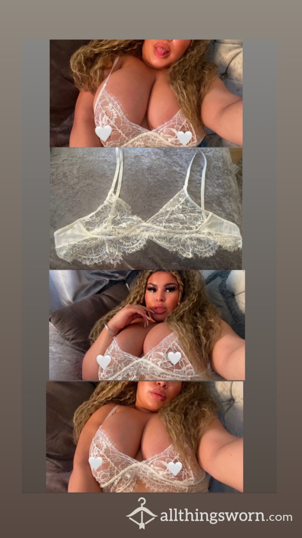 White Lace Bra 🤍