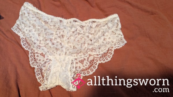 White Lacy Hipsters