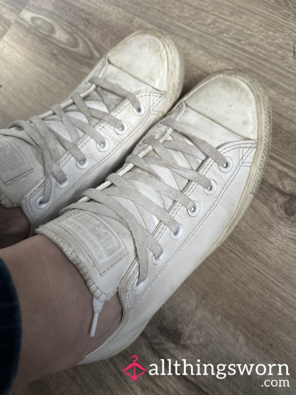 White Leather Converse