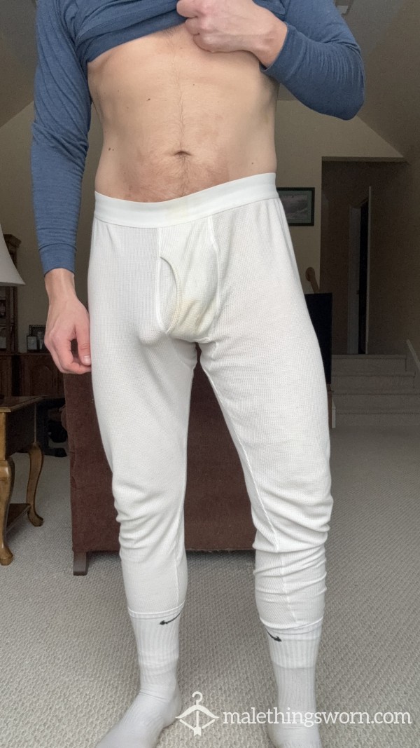 White Long/ski Underwear