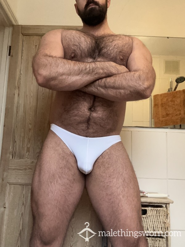 White Lycra Mini Brief XXL