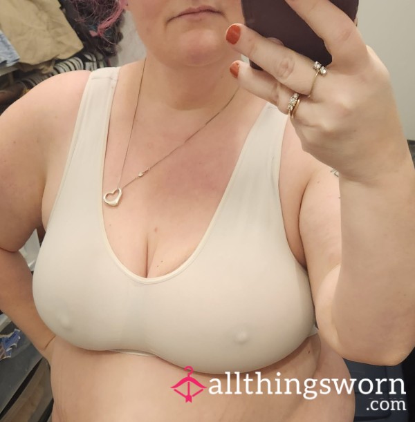 White MILF Sports Bra 3XL