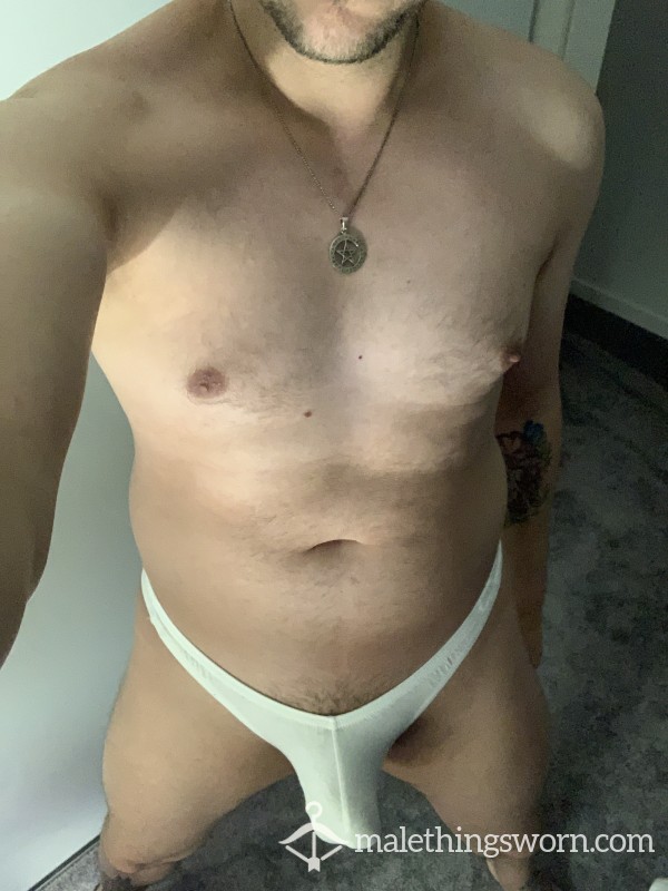 White N2N Thong