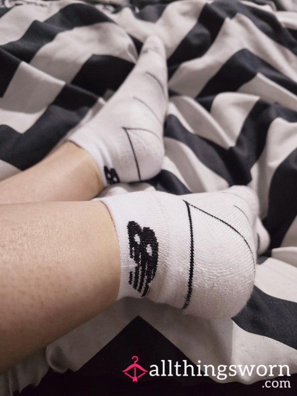 White New Balance Sports Socks