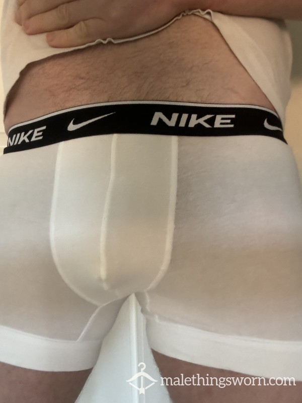 White Nike Boxers Soft N Stinky Total Blond Boy Pong