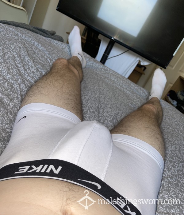 White Nike Boxers