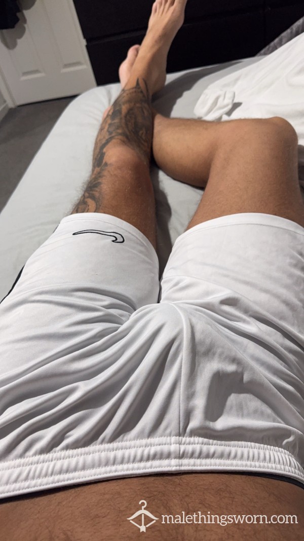 White Nike Dri Fit Shorts