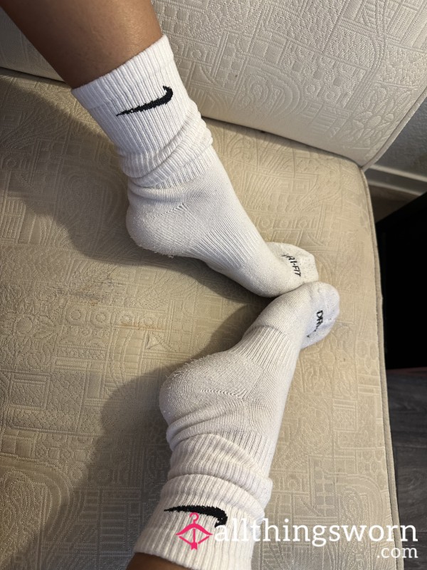 White Nike Gym Socks