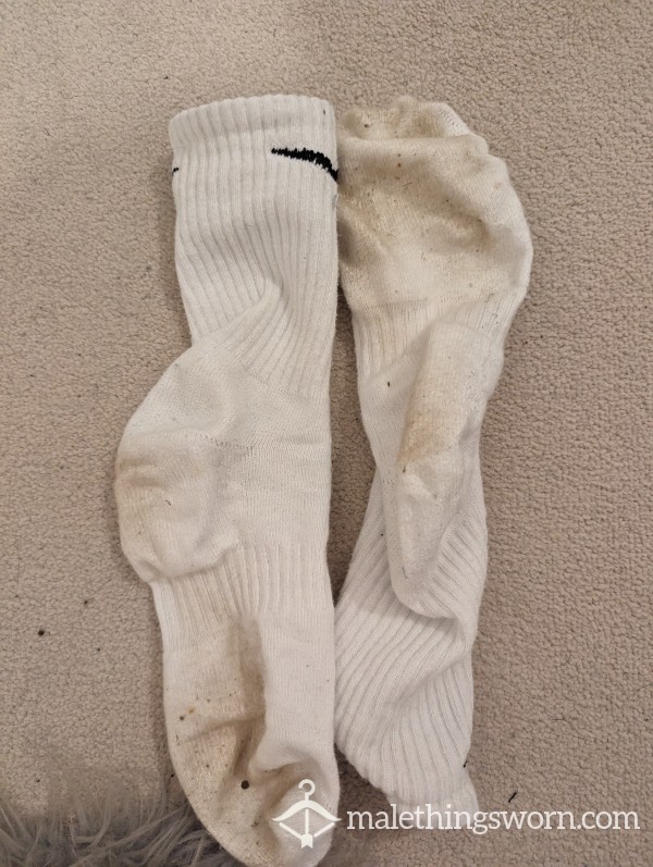 White Nike Socks