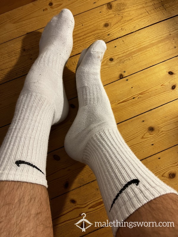 White Nike Socks