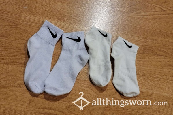 White Nike Socks