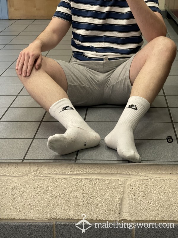 White Nike Socks