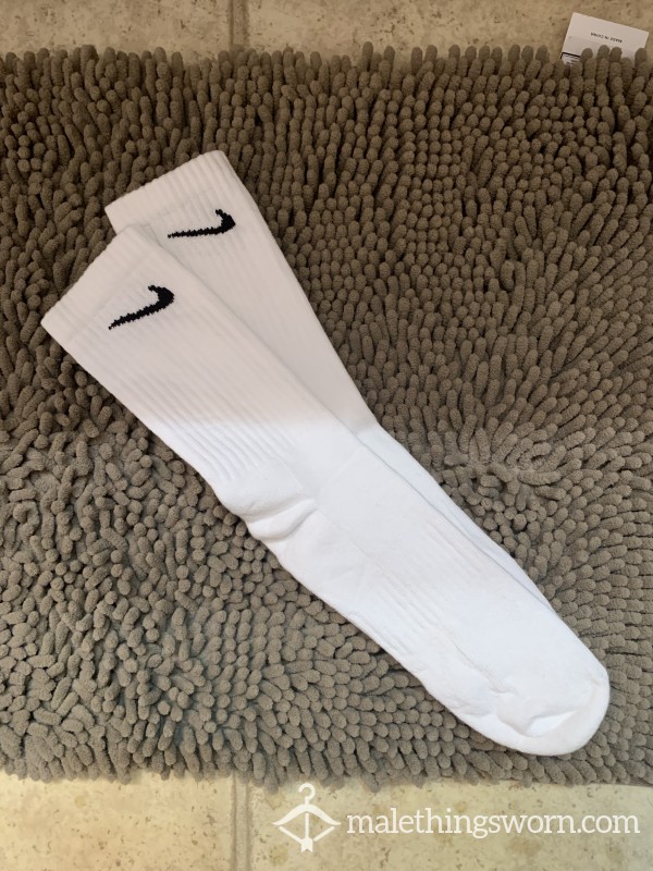 White Nike Socks