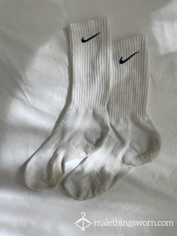 White Nike Socks