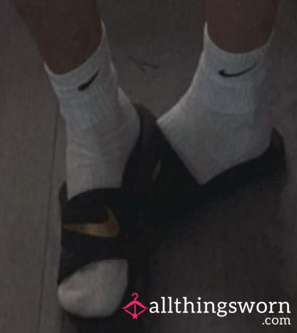 White Nike Socks