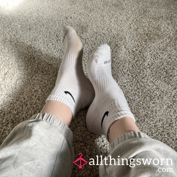 White Nike Socks