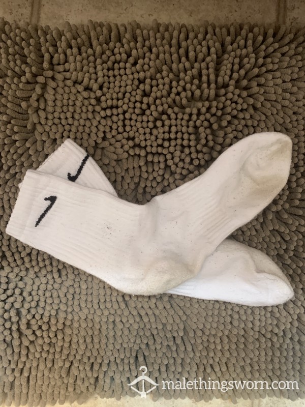 White Nike Socks