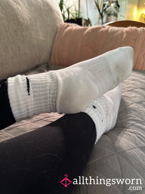 White Nike Socks