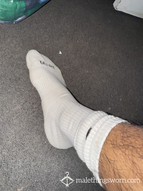 White Nike Socks